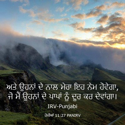 Picture 03 - ਰੋਮੀਆਂ 11:27 PANIRV - ਅਤੇ ਉਹਨਾਂ ਦੇ ਨਾਲ - Bible Verse Picture