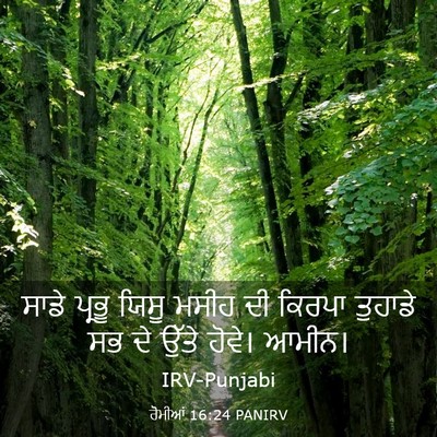 Picture 03 - ਰੋਮੀਆਂ 16:24 PANIRV - ਸਾਡੇ ਪ੍ਰਭੂ ਯਿਸੂ - Bible Verse Picture