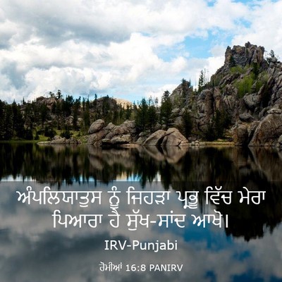 Picture 03 - ਰੋਮੀਆਂ 16:8 PANIRV - ਅੰਪਲਿਯਾਤੁਸ ਨੂੰ - Bible Verse Picture