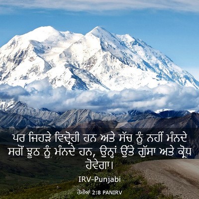 Picture 03 - ਰੋਮੀਆਂ 2:8 PANIRV - ਪਰ ਜਿਹੜੇ ਵਿਦ੍ਰੋਹੀ - Bible Verse Picture