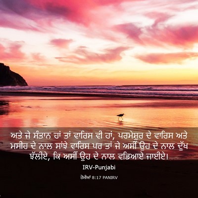 Picture 03 - ਰੋਮੀਆਂ 8:17 PANIRV - ਅਤੇ ਜੇ ਸੰਤਾਨ ਹਾਂ - Bible Verse Picture