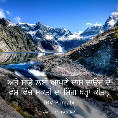 Picture 03 - ਲੂਕਾ 1:69 PANIRV - ਅਤੇ ਸਾਡੇ ਲਈ ਆਪਣੇ - Bible Verse Picture
