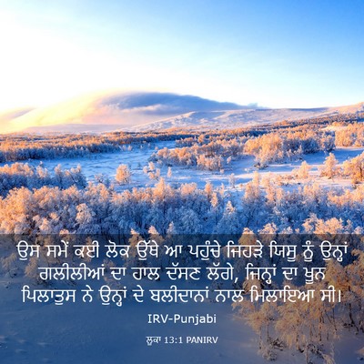 Picture 03 - ਲੂਕਾ 13:1 PANIRV - ਉਸ ਸਮੇਂ ਕਈ ਲੋਕ ਉੱਥੇ - Bible Verse Picture