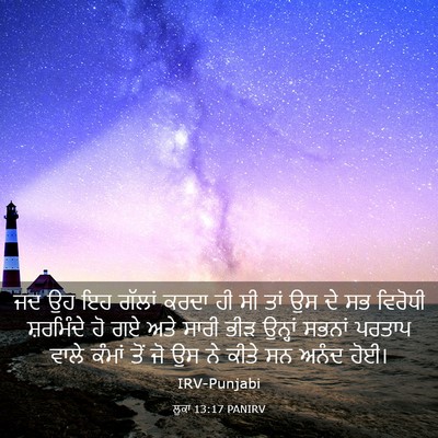 Picture 03 - ਲੂਕਾ 13:17 PANIRV - ਜਦ ਉਹ ਇਹ ਗੱਲਾਂ ਕਰਦਾ - Bible Verse Picture