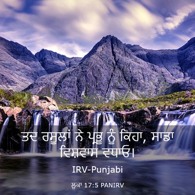 Picture 03 - ਲੂਕਾ 17:5 PANIRV - ਤਦ ਰਸੂਲਾਂ ਨੇ ਪ੍ਰਭੂ - Bible Verse Picture
