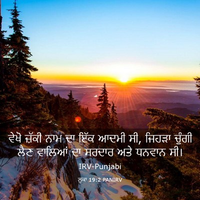 Picture 03 - ਲੂਕਾ 19:2 PANIRV - ਵੇਖੋ ਜ਼ੱਕੀ ਨਾਮ ਦਾ - Bible Verse Picture