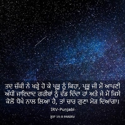 Picture 03 - ਲੂਕਾ 19:8 PANIRV - ਤਦ ਜ਼ੱਕੀ ਨੇ ਖੜ੍ਹੇ - Bible Verse Picture