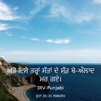 Picture 03 - ਲੂਕਾ 20:31 PANIRV - ਅਤੇ ਇਸੇ ਤਰ੍ਹਾਂ - Bible Verse Picture