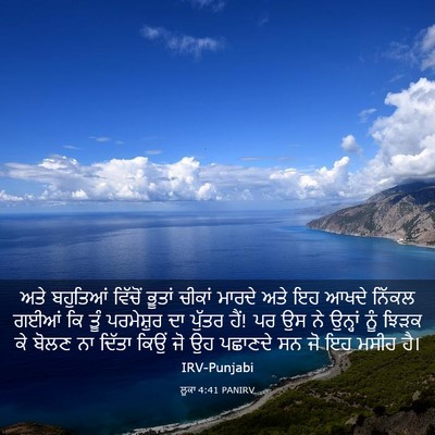 Picture 03 - ਲੂਕਾ 4:41 PANIRV - ਅਤੇ ਬਹੁਤਿਆਂ - Bible Verse Picture