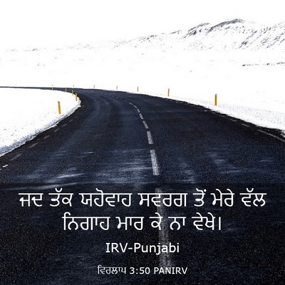 Picture 03 - ਵਿਰਲਾਪ 3:50 PANIRV - ਜਦ ਤੱਕ ਯਹੋਵਾਹ ਸਵਰਗ - Bible Verse Picture