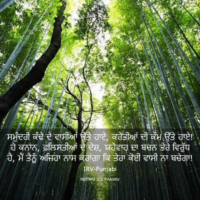 Picture 03 - ਸਫ਼ਨਯਾਹ 2:5 PANIRV - ਸਮੁੰਦਰੀ ਕੰਢੇ ਦੇ - Bible Verse Picture