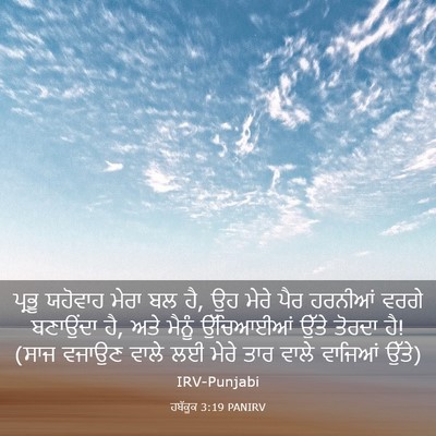 Picture 03 - ਹਬੱਕੂਕ 3:19 PANIRV - ਪ੍ਰਭੂ ਯਹੋਵਾਹ ਮੇਰਾ - Bible Verse Picture