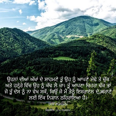 Picture 03 - ਹਿਜ਼ਕੀਏਲ 12:6 PANIRV - ਉਹਨਾਂ ਦੀਆਂ ਅੱਖਾਂ - Bible Verse Picture