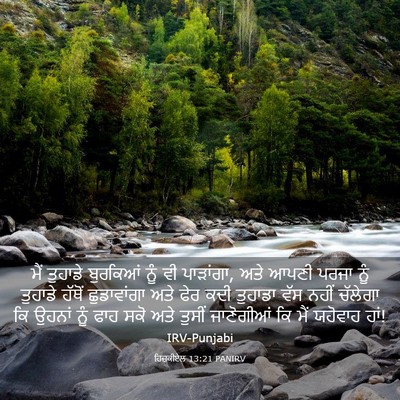 Picture 03 - ਹਿਜ਼ਕੀਏਲ 13:21 PANIRV - ਮੈਂ ਤੁਹਾਡੇ - Bible Verse Picture