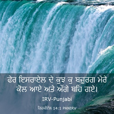 Picture 03 - ਹਿਜ਼ਕੀਏਲ 14:1 PANIRV - ਫੇਰ ਇਸਰਾਏਲ ਦੇ ਕੁਝ - Bible Verse Picture