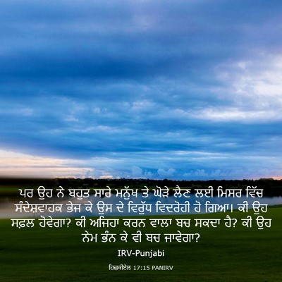 Picture 03 - ਹਿਜ਼ਕੀਏਲ 17:15 PANIRV - ਪਰ ਉਹ ਨੇ ਬਹੁਤ ਸਾਰੇ - Bible Verse Picture