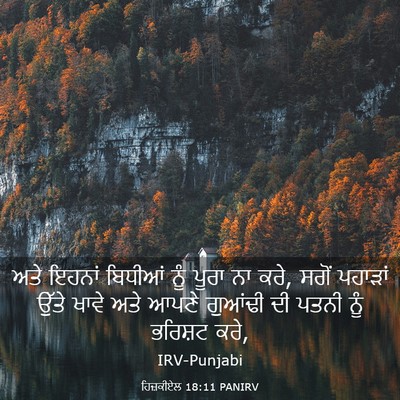 Picture 03 - ਹਿਜ਼ਕੀਏਲ 18:11 PANIRV - ਅਤੇ ਇਹਨਾਂ ਬਿਧੀਆਂ - Bible Verse Picture