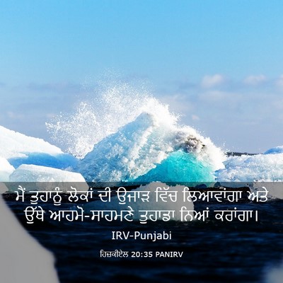 Picture 03 - ਹਿਜ਼ਕੀਏਲ 20:35 PANIRV - ਮੈਂ ਤੁਹਾਨੂੰ ਲੋਕਾਂ - Bible Verse Picture