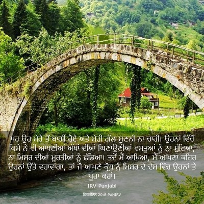 Picture 03 - ਹਿਜ਼ਕੀਏਲ 20:8 PANIRV - ਪਰ ਉਹ ਮੇਰੇ ਤੋਂ ਬਾਗੀ - Bible Verse Picture