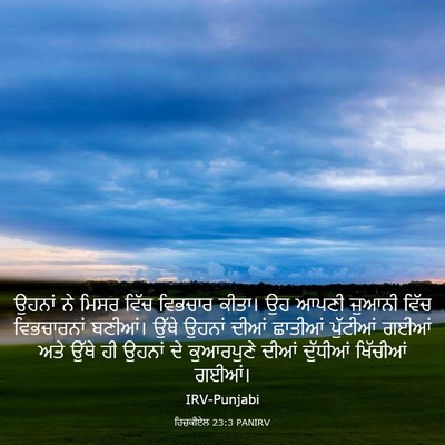 Picture 03 - ਹਿਜ਼ਕੀਏਲ 23:3 PANIRV - ਉਹਨਾਂ ਨੇ ਮਿਸਰ ਵਿੱਚ - Bible Verse Picture
