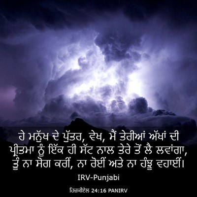 Picture 03 - ਹਿਜ਼ਕੀਏਲ 24:16 PANIRV - ਹੇ ਮਨੁੱਖ ਦੇ ਪੁੱਤਰ, - Bible Verse Picture