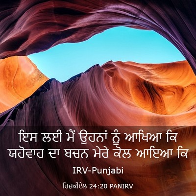 Picture 03 - ਹਿਜ਼ਕੀਏਲ 24:20 PANIRV - ਇਸ ਲਈ ਮੈਂ ਉਹਨਾਂ ਨੂੰ - Bible Verse Picture