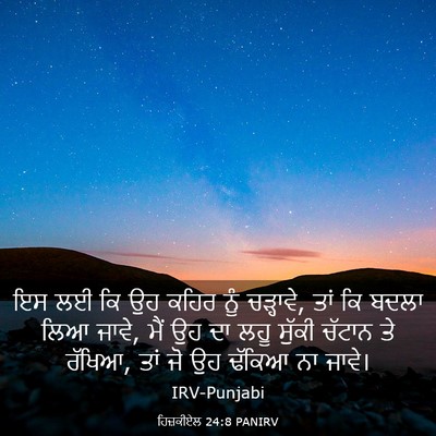 Picture 03 - ਹਿਜ਼ਕੀਏਲ 24:8 PANIRV - ਇਸ ਲਈ ਕਿ ਉਹ ਕਹਿਰ - Bible Verse Picture