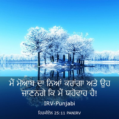 Picture 03 - ਹਿਜ਼ਕੀਏਲ 25:11 PANIRV - ਮੈਂ ਮੋਆਬ ਦਾ ਨਿਆਂ - Bible Verse Picture