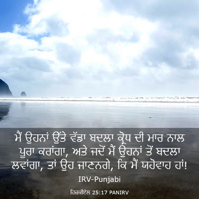 Picture 03 - ਹਿਜ਼ਕੀਏਲ 25:17 PANIRV - ਮੈਂ ਉਹਨਾਂ ਉੱਤੇ - Bible Verse Picture