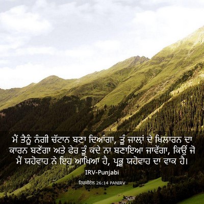 Picture 03 - ਹਿਜ਼ਕੀਏਲ 26:14 PANIRV - ਮੈਂ ਤੈਨੂੰ ਨੰਗੀ - Bible Verse Picture