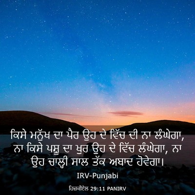 Picture 03 - ਹਿਜ਼ਕੀਏਲ 29:11 PANIRV - ਕਿਸੇ ਮਨੁੱਖ ਦਾ ਪੈਰ - Bible Verse Picture