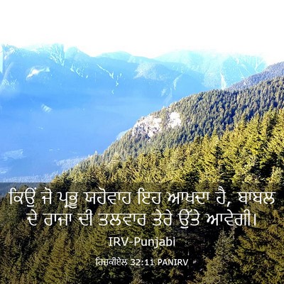 Picture 03 - ਹਿਜ਼ਕੀਏਲ 32:11 PANIRV - ਕਿਉਂ ਜੋ ਪ੍ਰਭੂ - Bible Verse Picture