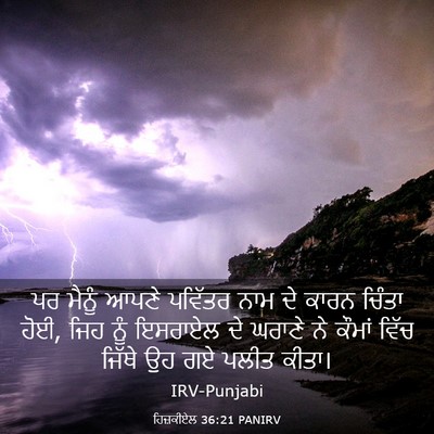 Picture 03 - ਹਿਜ਼ਕੀਏਲ 36:21 PANIRV - ਪਰ ਮੈਨੂੰ ਆਪਣੇ - Bible Verse Picture