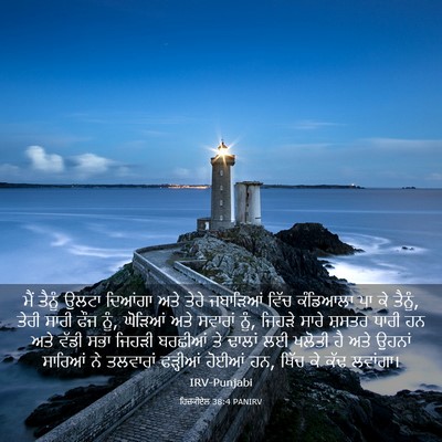 Picture 03 - ਹਿਜ਼ਕੀਏਲ 38:4 PANIRV - ਮੈਂ ਤੈਨੂੰ ਉਲਟਾ - Bible Verse Picture