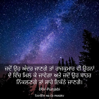 Picture 03 - ਹਿਜ਼ਕੀਏਲ 46:10 PANIRV - ਜਦੋਂ ਉਹ ਅੰਦਰ ਜਾਣਗੇ - Bible Verse Picture