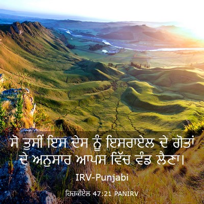 Picture 03 - ਹਿਜ਼ਕੀਏਲ 47:21 PANIRV - ਸੋ ਤੁਸੀਂ ਇਸ ਦੇਸ ਨੂੰ - Bible Verse Picture