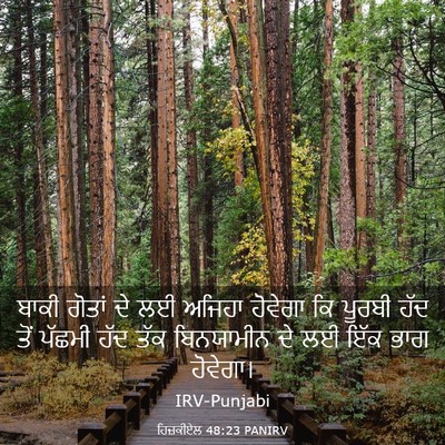 Picture 03 - ਹਿਜ਼ਕੀਏਲ 48:23 PANIRV - ਬਾਕੀ ਗੋਤਾਂ ਦੇ ਲਈ - Bible Verse Picture