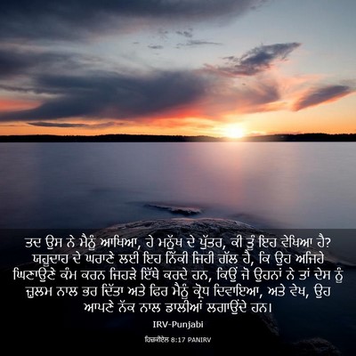 Picture 03 - ਹਿਜ਼ਕੀਏਲ 8:17 PANIRV - ਤਦ ਉਸ ਨੇ ਮੈਨੂੰ - Bible Verse Picture