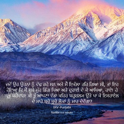 Picture 03 - ਹਿਜ਼ਕੀਏਲ 9:8 PANIRV - ਜਦੋਂ ਉਹ ਉਹਨਾਂ ਨੂੰ - Bible Verse Picture