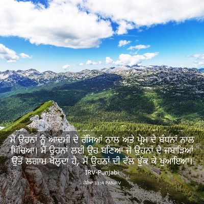Picture 03 - ਹੋਸ਼ੇਆ 11:4 PANIRV - ਮੈਂ ਉਹਨਾਂ ਨੂੰ ਆਦਮੀ - Bible Verse Picture