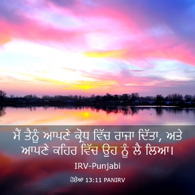 Picture 03 - ਹੋਸ਼ੇਆ 13:11 PANIRV - ਮੈਂ ਤੈਨੂੰ ਆਪਣੇ - Bible Verse Picture
