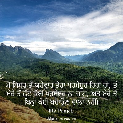 Picture 03 - ਹੋਸ਼ੇਆ 13:4 PANIRV - ਮੈਂ ਮਿਸਰ ਤੋਂ - Bible Verse Picture