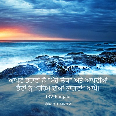 Picture 03 - ਹੋਸ਼ੇਆ 2:1 PANIRV - ਆਪਣੇ ਭਰਾਵਾਂ ਨੂੰ - Bible Verse Picture
