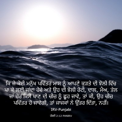 Picture 03 - ਹੱਜਈ 2:12 PANIRV - ਕਿ ਜੇ ਕੋਈ ਮਨੁੱਖ - Bible Verse Picture