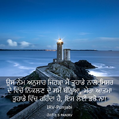 Picture 03 - ਹੱਜਈ 2:5 PANIRV - ਉਸ ਨੇਮ ਅਨੁਸਾਰ - Bible Verse Picture