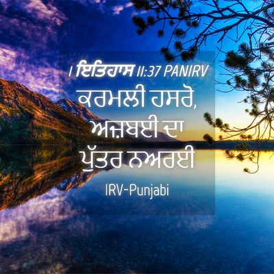 Picture 04 - 1 ਇਤਿਹਾਸ 11:37 PANIRV - ਕਰਮਲੀ ਹਸਰੋ, ਅਜ਼ਬਈ - Bible Verse Picture
