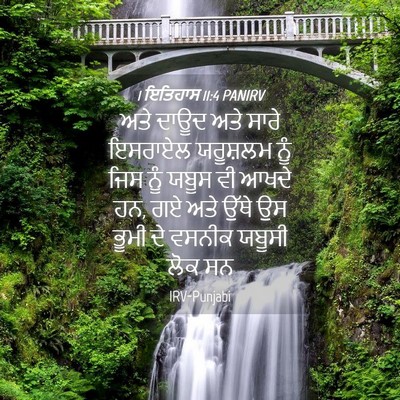 Picture 04 - 1 ਇਤਿਹਾਸ 11:4 PANIRV - ਅਤੇ ਦਾਊਦ ਅਤੇ ਸਾਰੇ - Bible Verse Picture