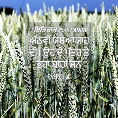 Picture 04 - 1 ਇਤਿਹਾਸ 25:15 PANIRV - ਅੱਠਵੀਂ ਯਸ਼ਆਯਾਹ - Bible Verse Picture