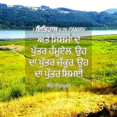 Picture 04 - 1 ਇਤਿਹਾਸ 4:26 PANIRV - ਅਤੇ ਮਿਸ਼ਮਾ ਦੇ - Bible Verse Picture
