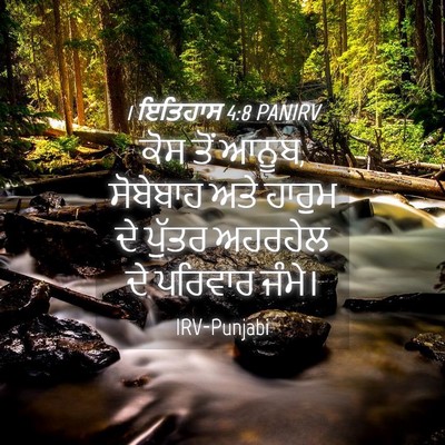 Picture 04 - 1 ਇਤਿਹਾਸ 4:8 PANIRV - ਕੋਸ ਤੋਂ ਆਨੂਬ, - Bible Verse Picture